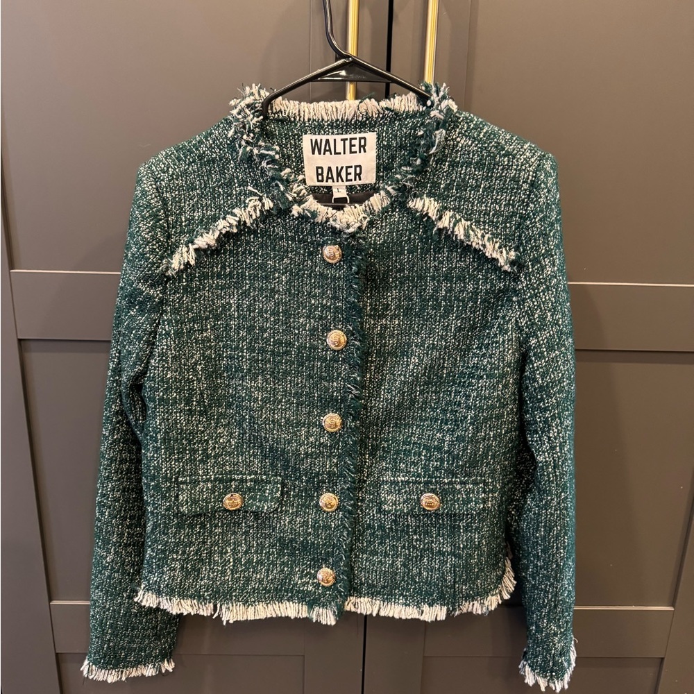 Walter Baker Emerald Tweed Blazer